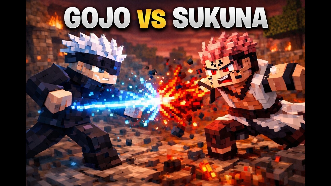 GOJO VS SUKUNA NO MINECRAFT