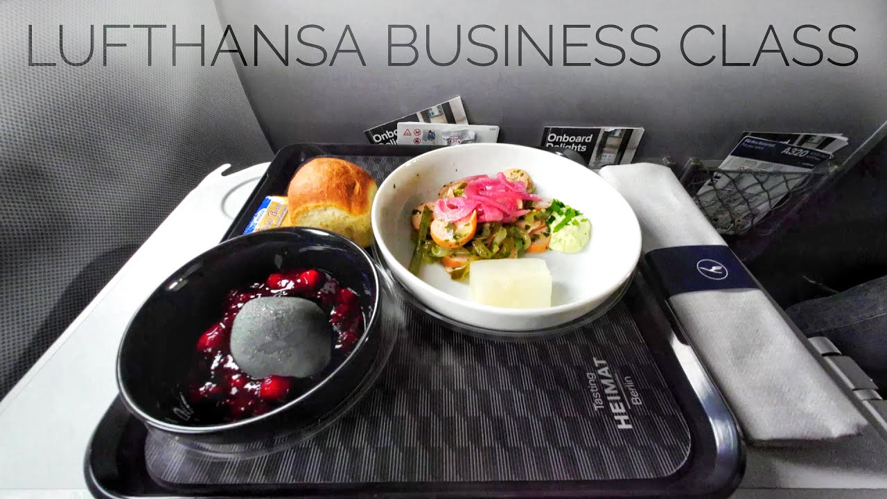 LUFTHANSA BUSINESS CLASS - FRANKFURT to ROME - AIRBUS A320
