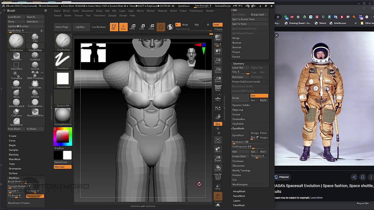 Tony Leonard - ZBrush2020 Sketching 