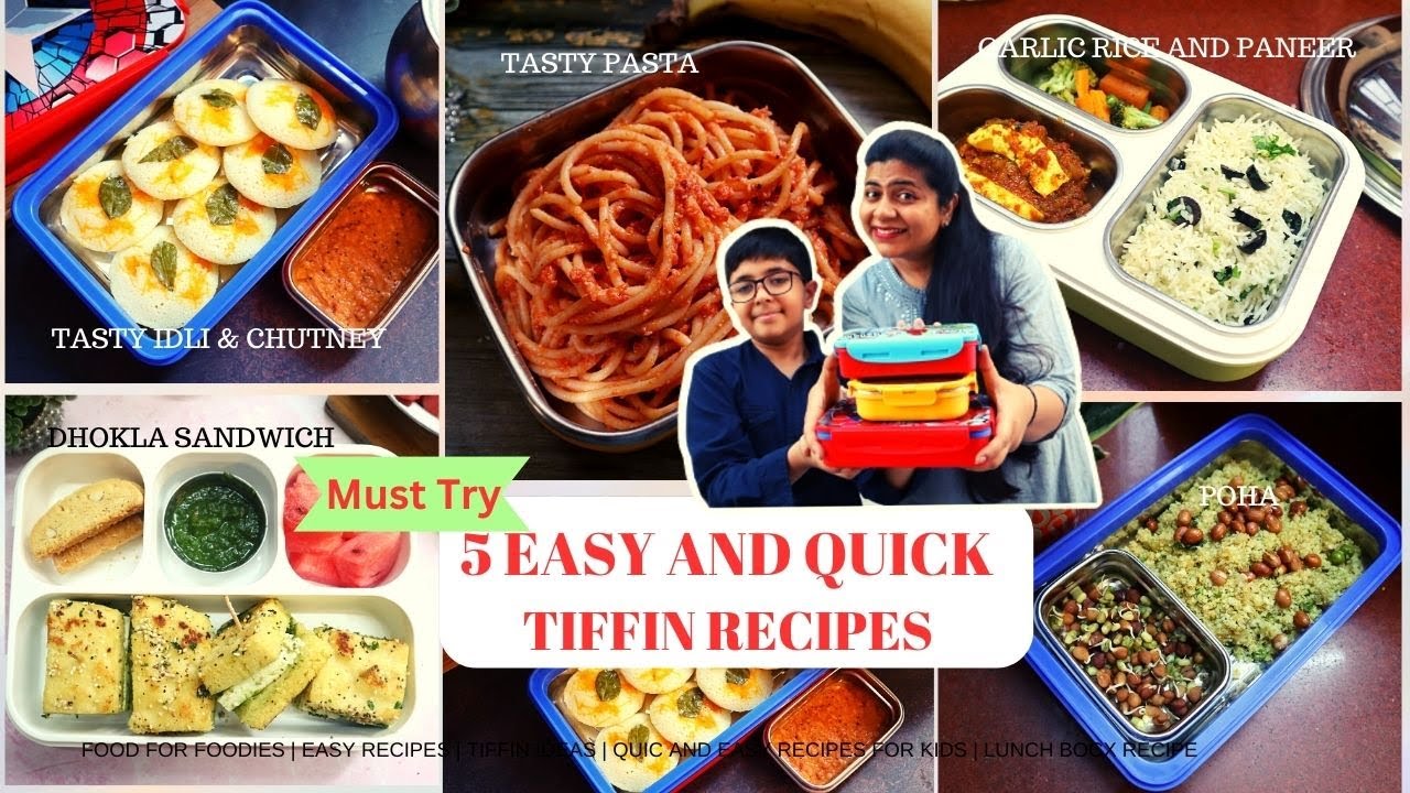 Ep 23 | 5 Must Try quick and easy tiffin recipes | Idli | dhokla | pasta #softel #lunchbox #tiffin