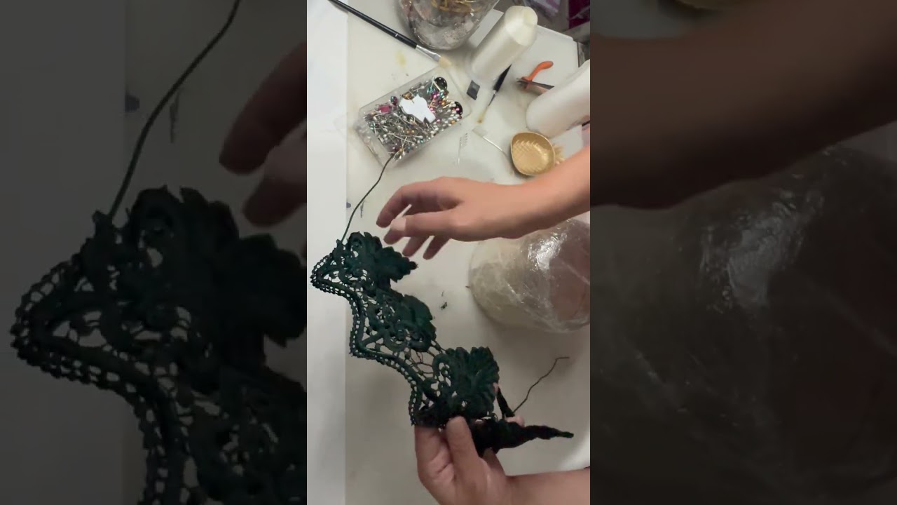 dantelden taç yaptım