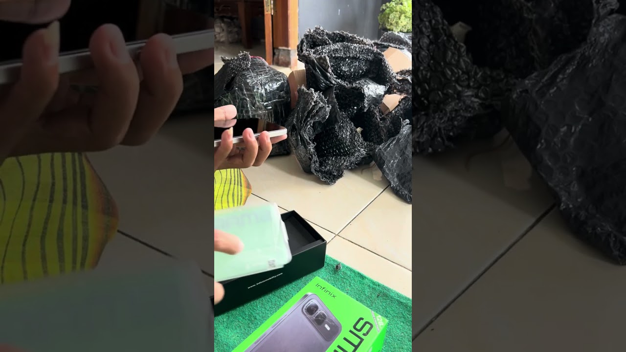 Unboxing infinix smart 10plus lcd kebuka