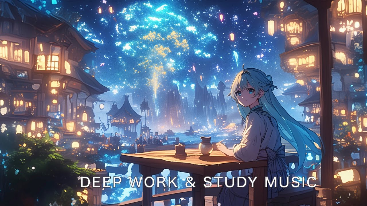 【異世界チル】Quiet Work — Starry Night Cafe  (Instrumental Chill / Study / Relax Music)
