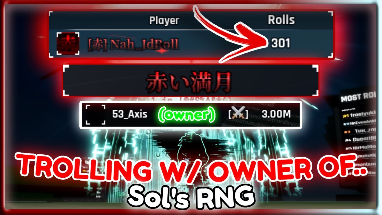 МЕНЯ И ВЛАДЕЛЬЦА SOL'S RNG ТРОЛЛИЛИ СТИГМОЙ, ГЛЮКОМ И ПОЛЬЗОВАТЕЛЕМ SOL С 301 РУЛЕТКОМ!