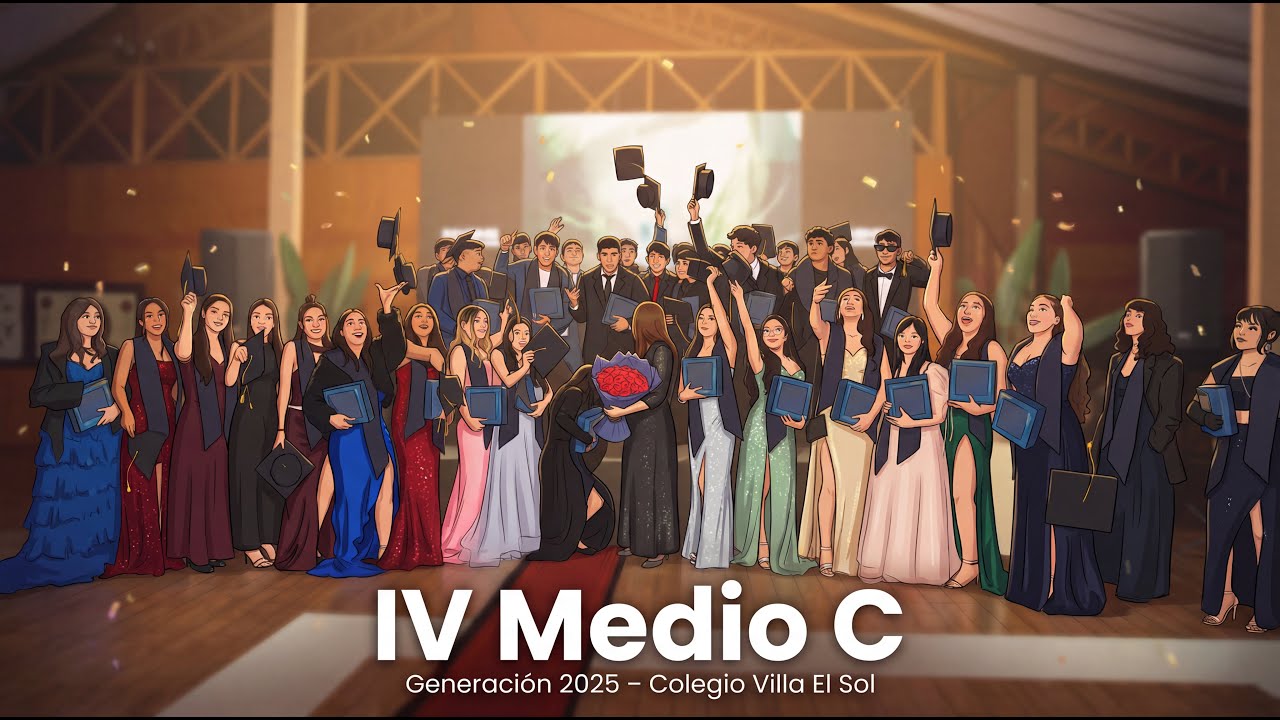 🎓 Así fue la Fiesta de Gala del Cuarto Medio C | Colegio Villa El Sol – Generación 2025