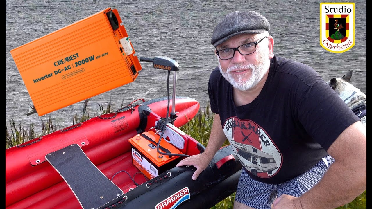 Wohnmobil autark 🚐 Creabest 135Ah Lithium Batterie & 2000W Wechselrichter mit FI Boot & Solar Power