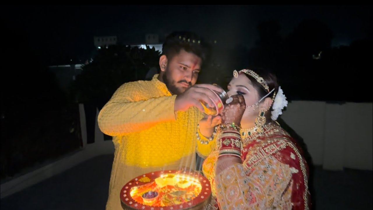YADVI AUR ANSHU KA FIRST KARVA CHAUT❤️💯🔥​⁠@armaanthakurvlogs2567