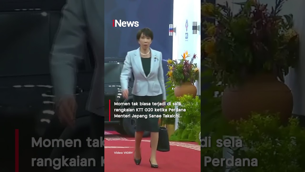 Datang Ke KTT G20, PM Jepang Sanae Takaichi Hampiri dan Salami Gibran