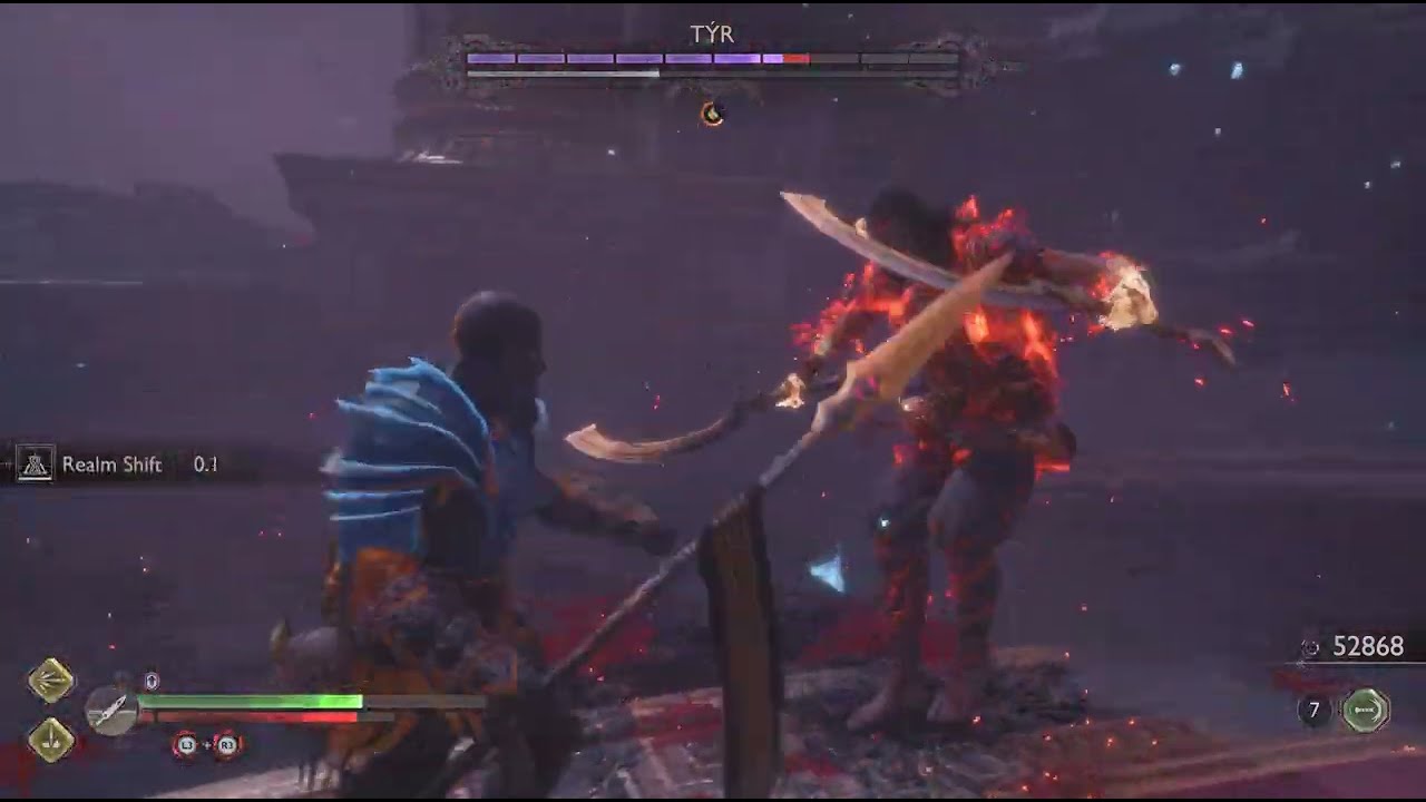 God of War Ragnarök : Valhalla (PS5) TYR Boss Battle #326💀 (Show Me Prowess) (4K HDR)