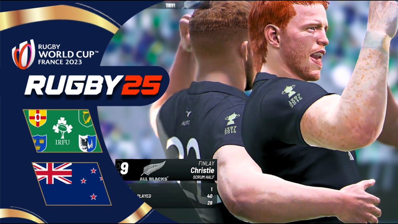 Rugby 25 I ALL BLACKS vs IRELAND I Rugby World Cup 2023 Quarterfinal (World Cup Kits)