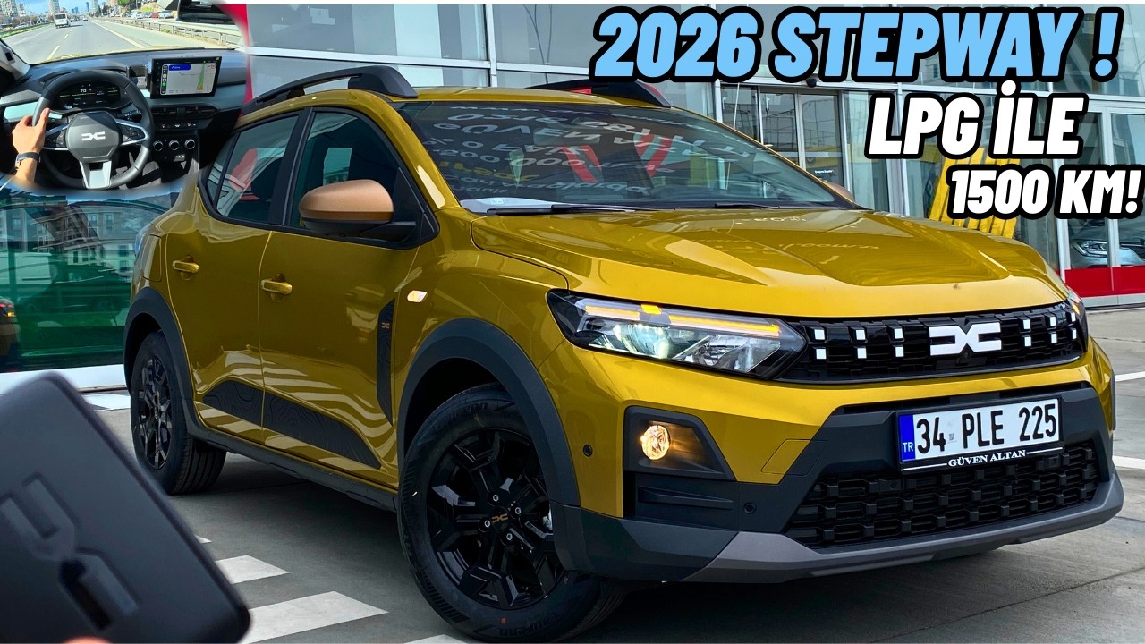 LPG İLE 1500 KM ? TEST ETTİM | 2026 DACİA SANDERO STEPWAY 1.2 TCE 120 HP İNCELEME | POV SÜRÜŞ