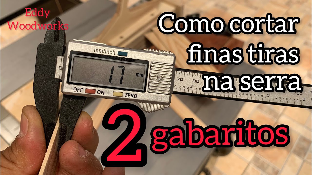 48 - Como cortar finas tiras de madeira usando a serra de bancada