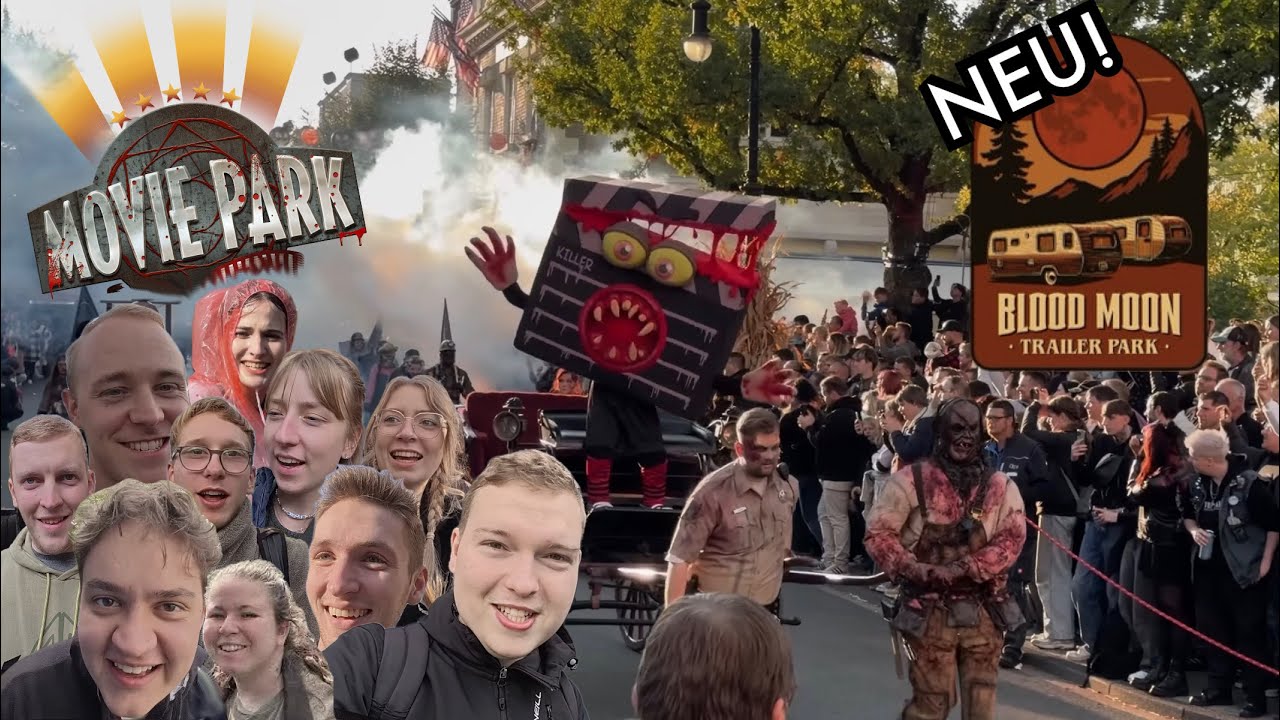 BLOOD MOON TRAILERPARK & der übliche Wahnsinn zum Halloween Horror Festival im Movie Park! Vlog #282