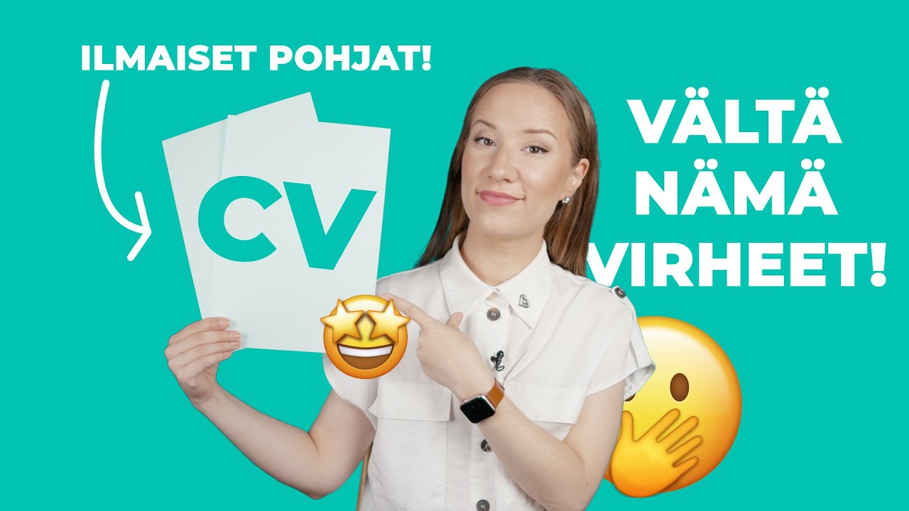 Millainen on hyvä CV? 📝 Katso vinkit toimivan ansioluettelon tekemiseen 🙌