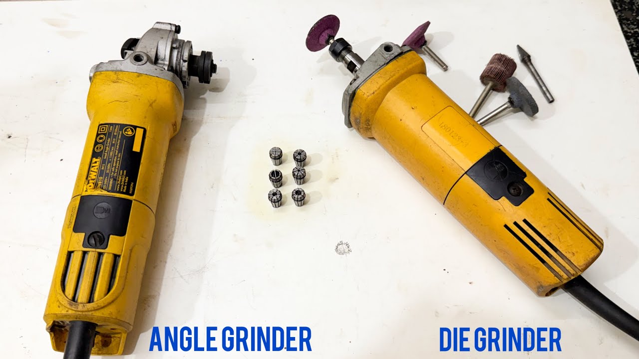 Old angle grinder to Die grinder machine hack #angle grinder use 