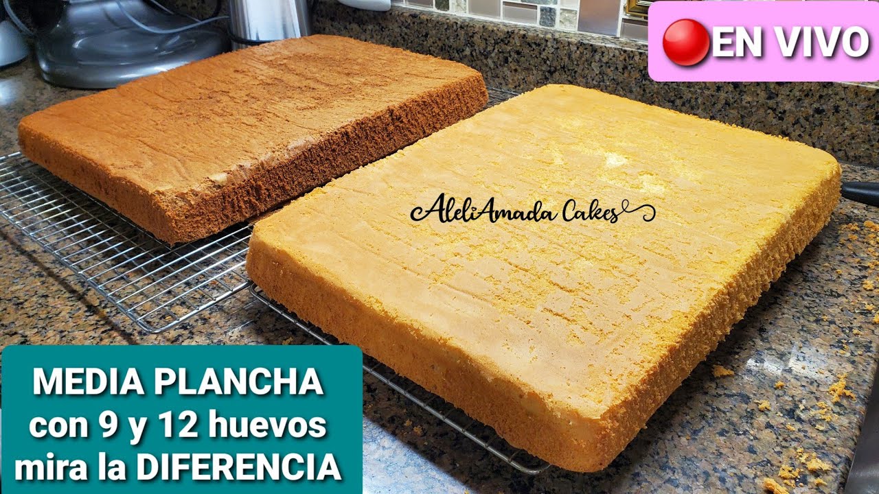 como hacer pan esponja Media Plancha, para tres leches | mejor absorción