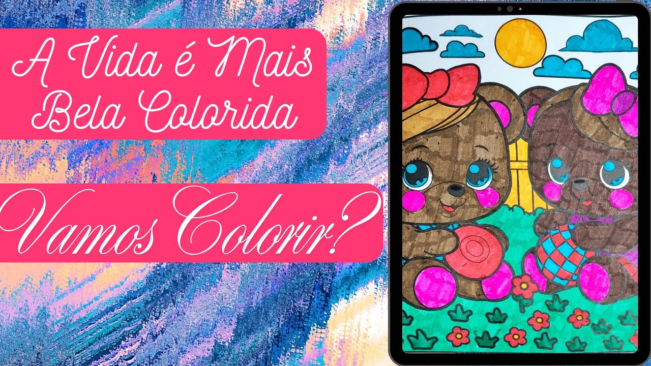 Coloreando o dia está ao vivo!