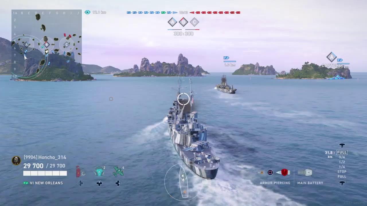 World of Warships LEGENDS - DOMINATION gameplay