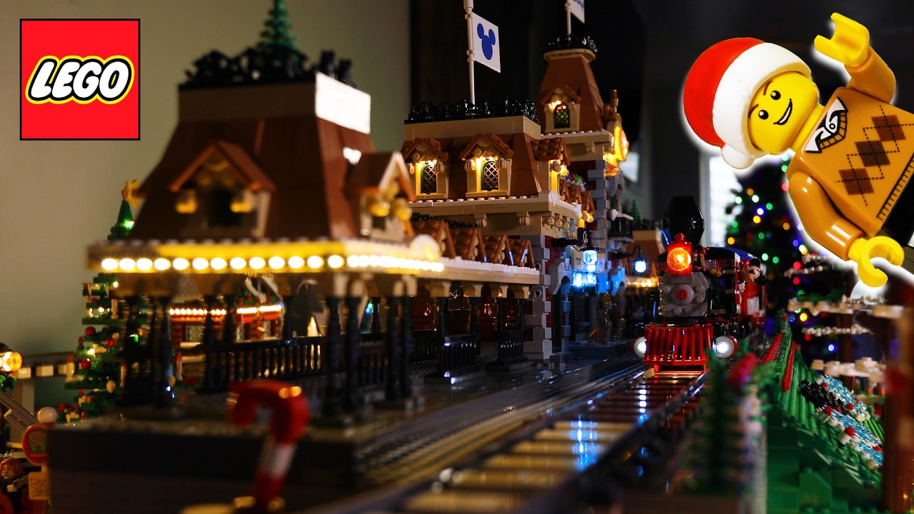 Моя зимняя деревня LEGO 2025 года готова! Грандиозный тур