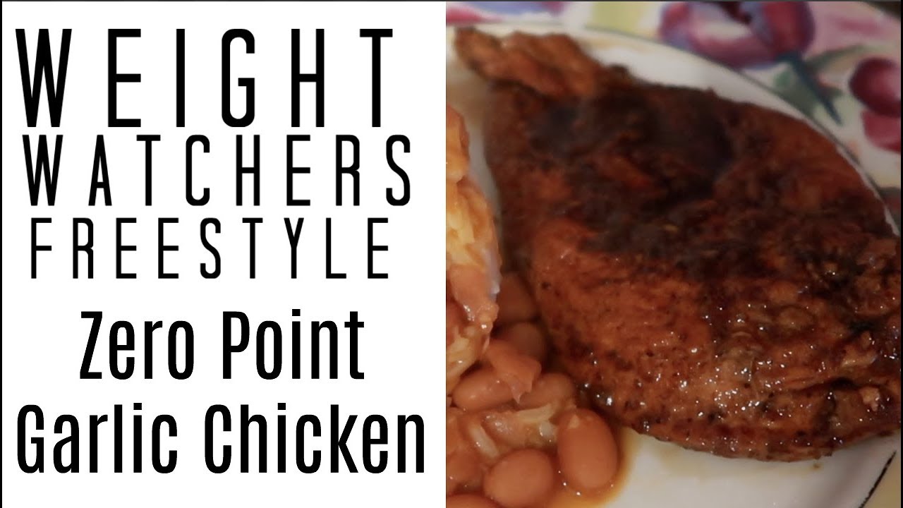 WW Freestyle - Zero Point Garlic Chicken Recipe / TheSassyMom82