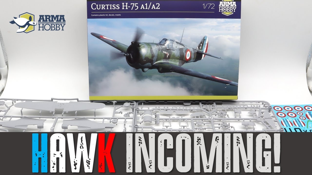 BRANDNEW CURTISS HAWK INCOMING - ARMA HOBBY Curtiss H-75 A1/A2 in 1/72 scale - 3D print Detail Set