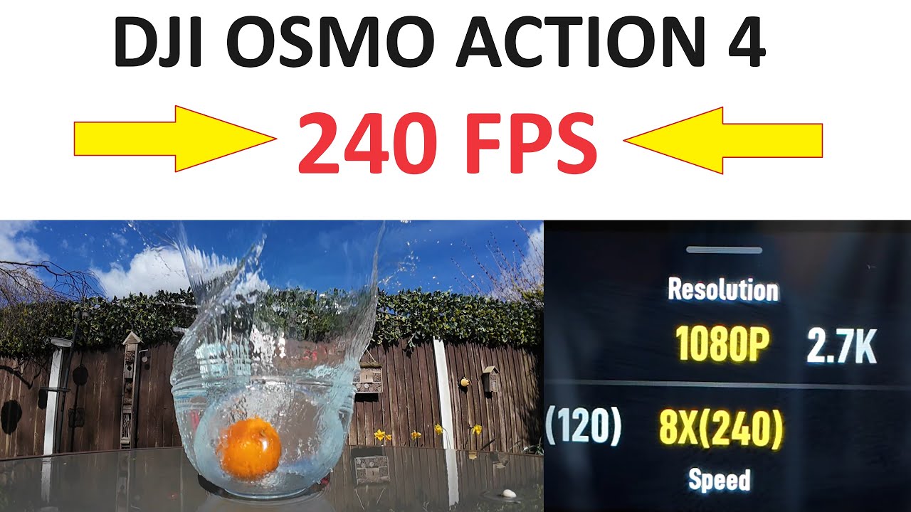 DJI OSMO ACTION 4 - 240 fps SLOW MOTION VIDEO