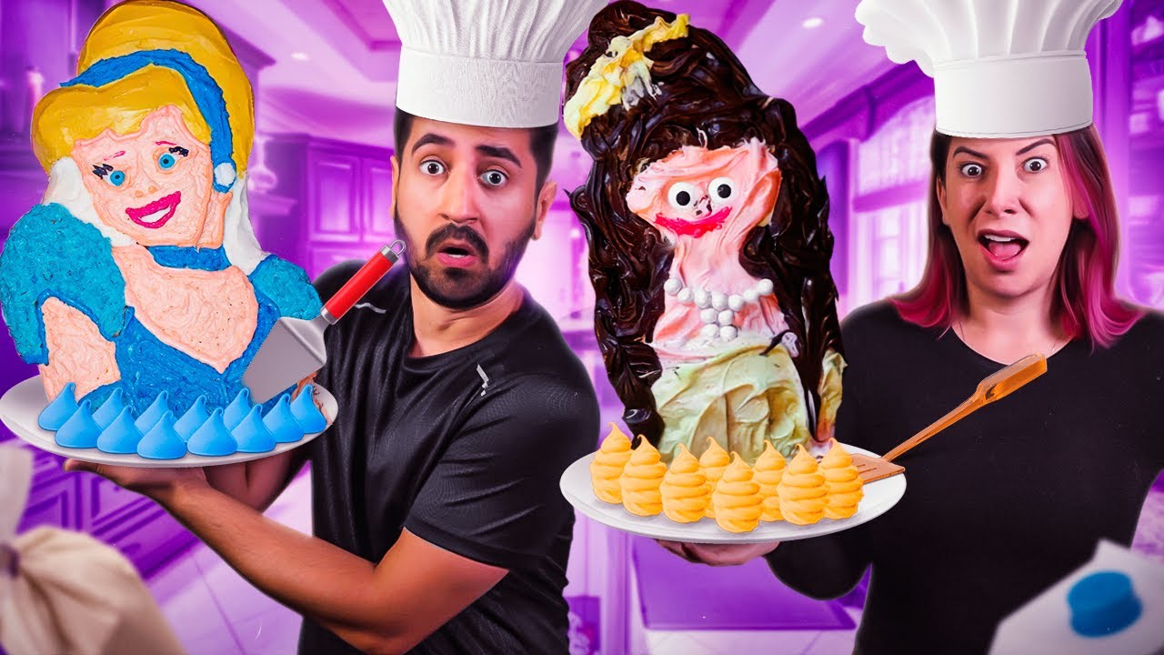 REAGINDO E COPIANDO OS BOLOS MAIS FEIOS DO MUNDO | Gabriel e Shirley 2.0
