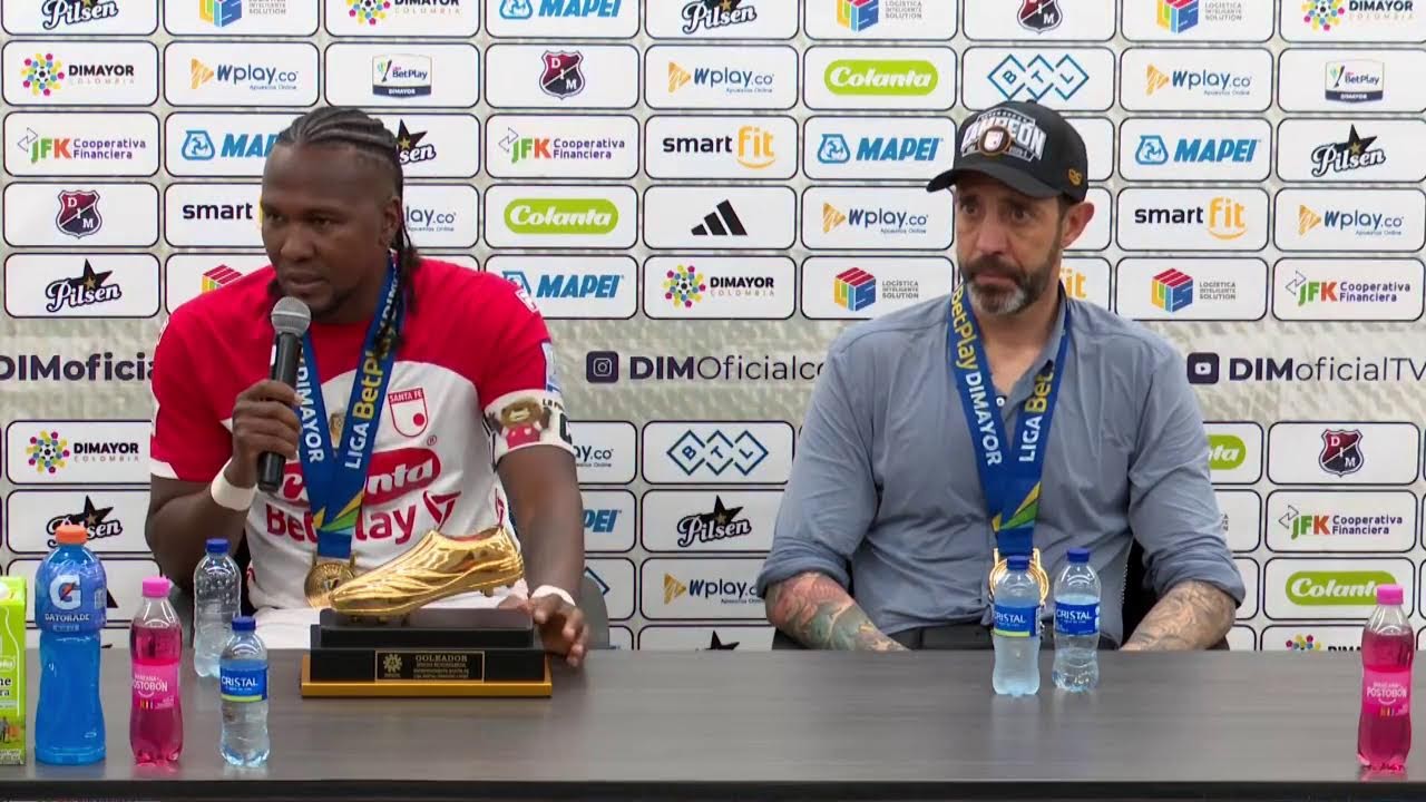 Rueda de prensa de Santa Fe tras su partido con Medellín