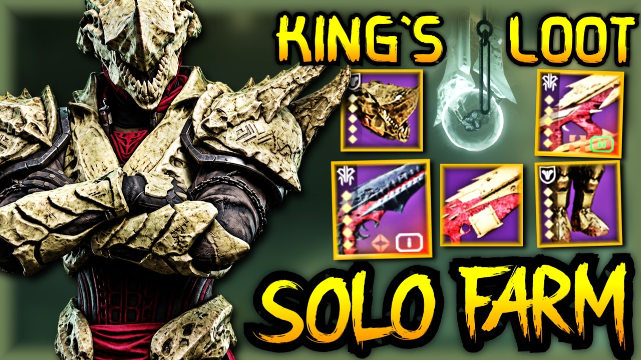 SOLO FARM King's Fall Armor & Weapons With EASE ! Full Guide - Titan |  Destiny 2