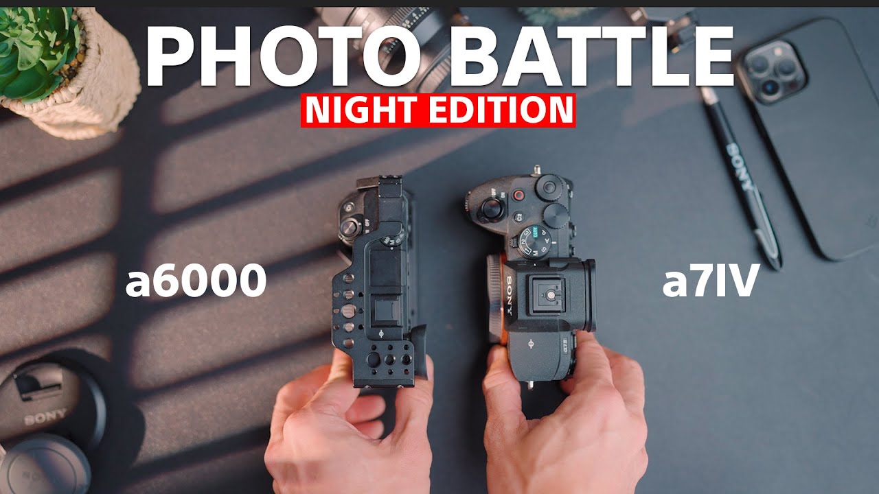 Ночная фотосъёмка Sony A6000 против Sony A7IV