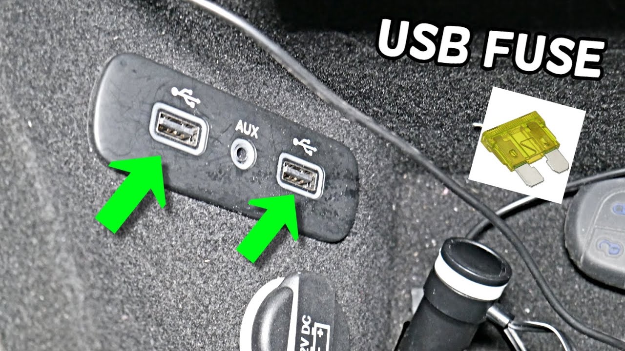 Замена предохранителя USB зарядного устройства Dodge, предохранитель USB в центральной консоли