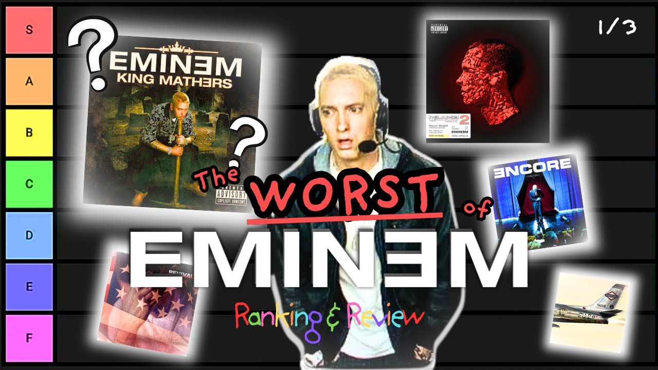 The WORST of EMINEM - Album RANKING & REVIEW  (Pt. 1)