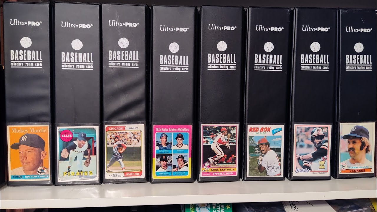 Giving my vintage baseball card binders a 