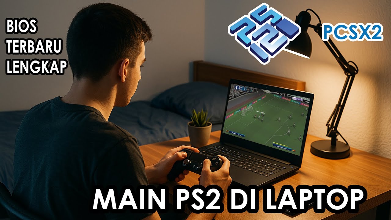 CARA MAIN GAME PS2 DI LAPTOP KENTANG TERBARU 2025! BIOS LENGKAP + ANTI LAG!
