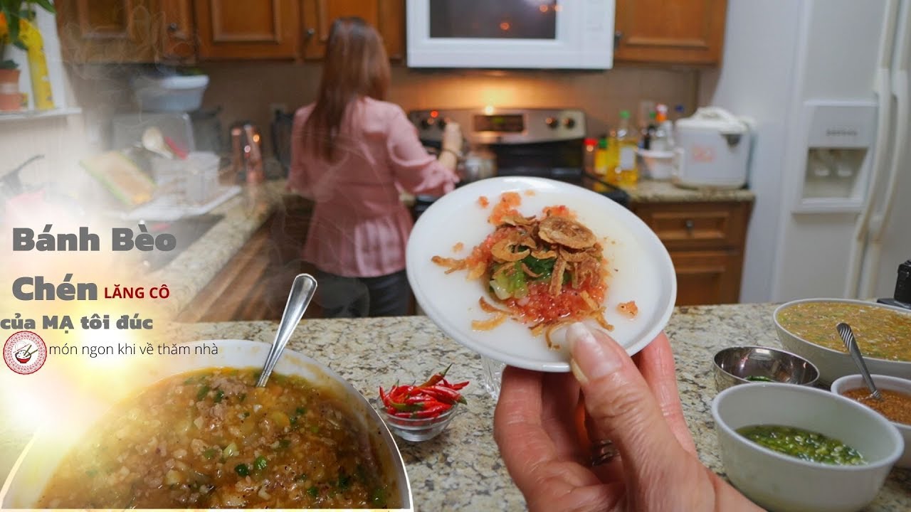 Bánh Bèo Chén “Lăng Cô” của Mạ đúc