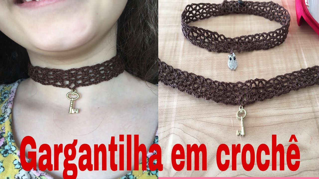 GARGANTILHA EM CROCHÊ