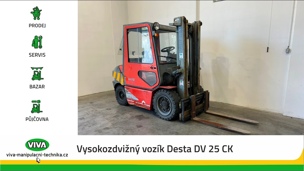 Vysokozdvižn&yacute; voz&iacute;k DESTA DV 25 CK I VIVA-manipulačn&iacute; technika