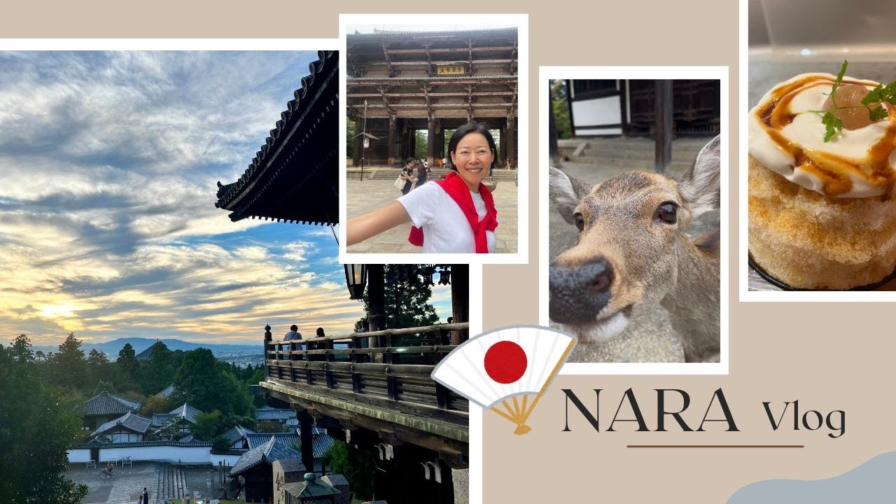 Nara Vlog♡ A Perfect Day in Nara: Bikes, Deer, Temples & Sunset!