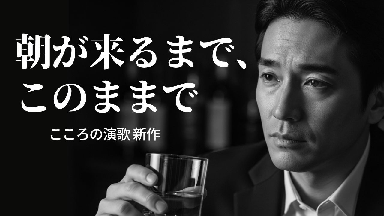 新作演歌『朝が来るまで、このままで』オリジナル作品｜別れを抱いたままの男心
