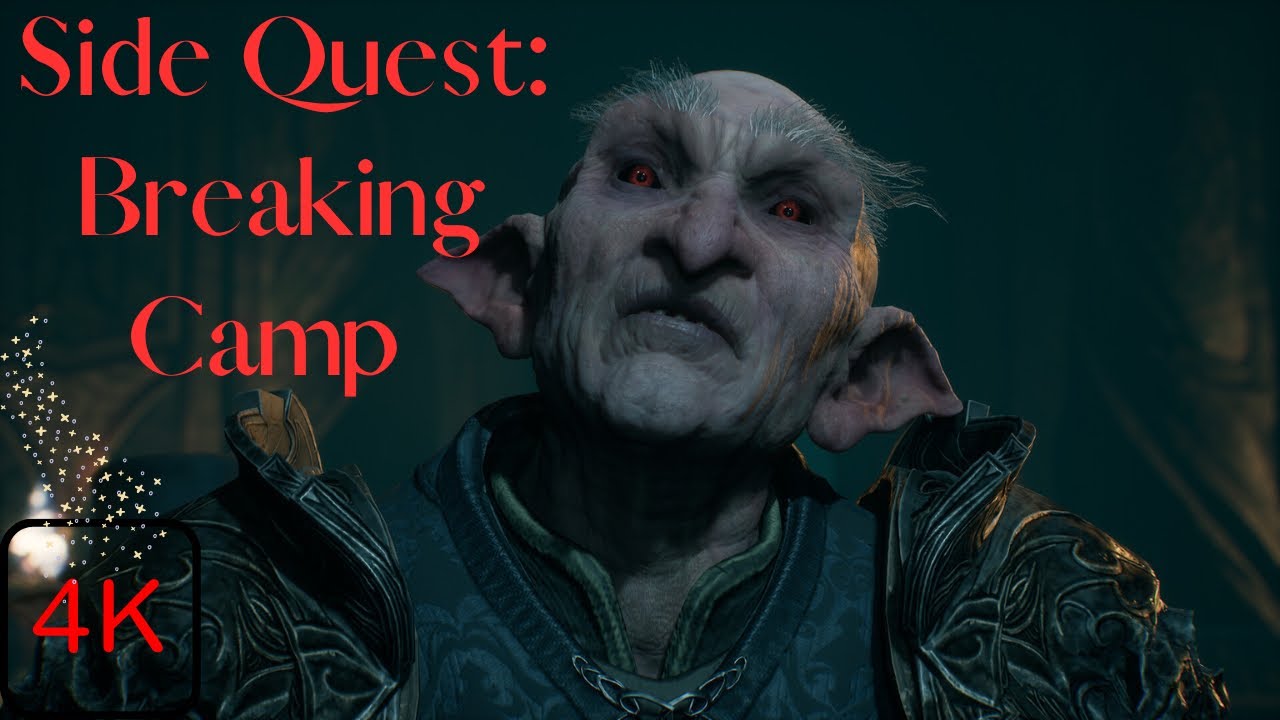 Side Quest | Breaking Camp | Hogwarts Legacy PS5 4K UHD 60 FPS