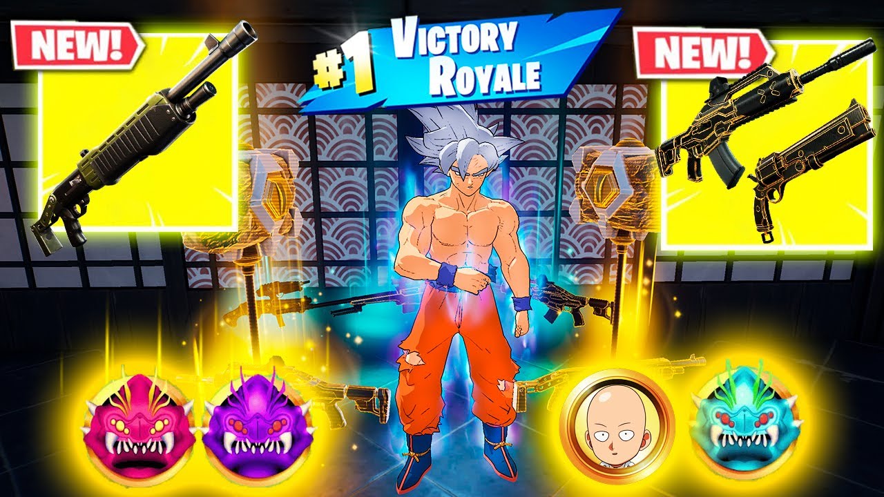 GOKU ULTRA INSTINCT vs 4 NEW MEDALLIONS & MYTHIC’S CHALLENGE (NEW! Fortnite Chapter 6 Season 4)