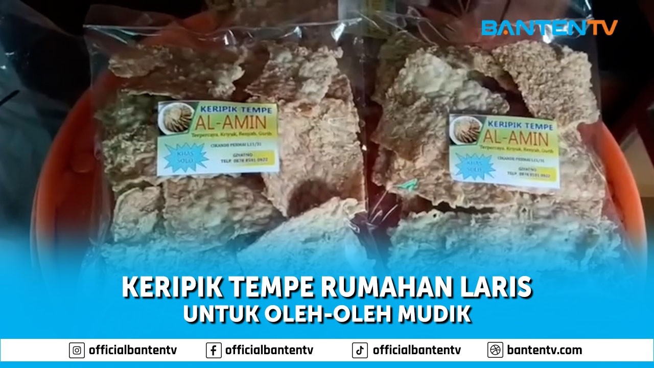 KERIPIK TEMPE RUMAHAN LARIS JADI OLEH OLEH MUDIK