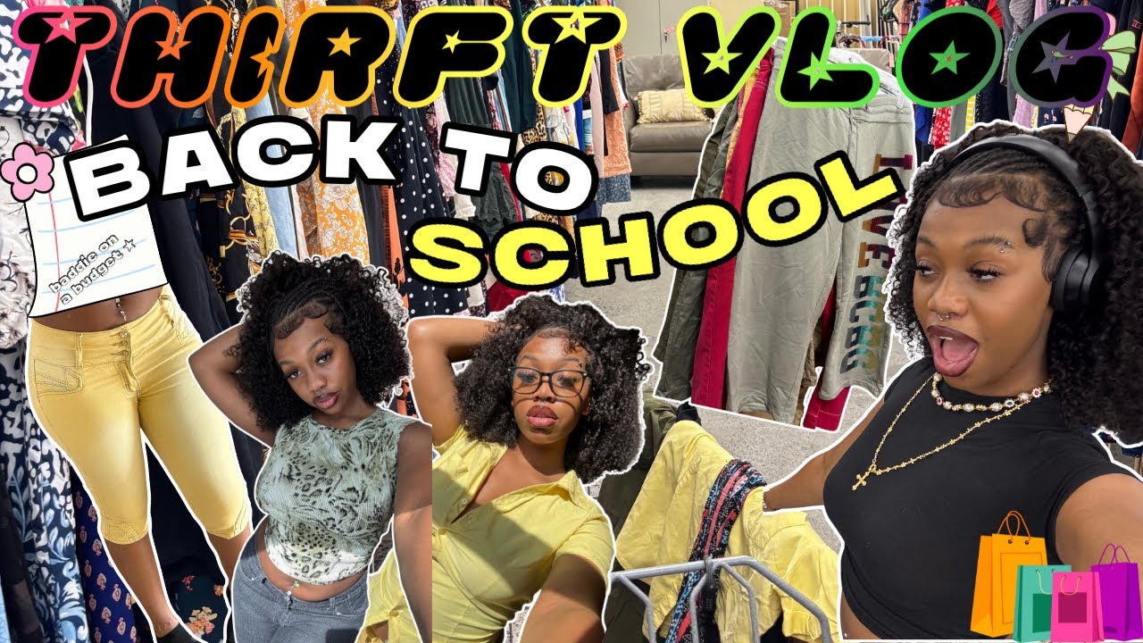THIRFT WITH ME FOR COLLEGE BACK TO SCHOOL SHOPPING 2025' || + HUGEE Try on haul! in ATL