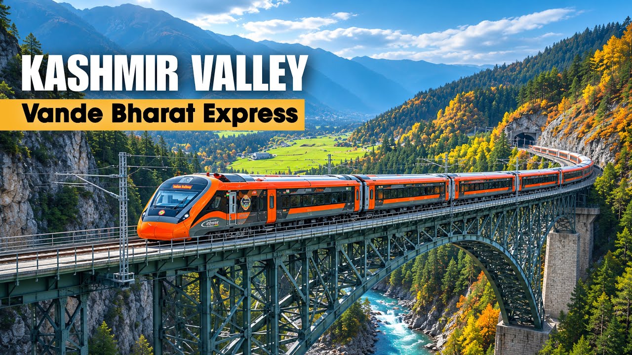 India&rsquo;s Most Beautiful Train Journey | Jammu To Srinagar Vande Bharat Express 