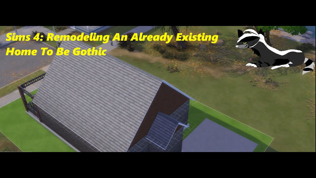Sims 4 Remodeling An Already Existing Home To Be Gothic (No commentary)(Happy Halloween!)