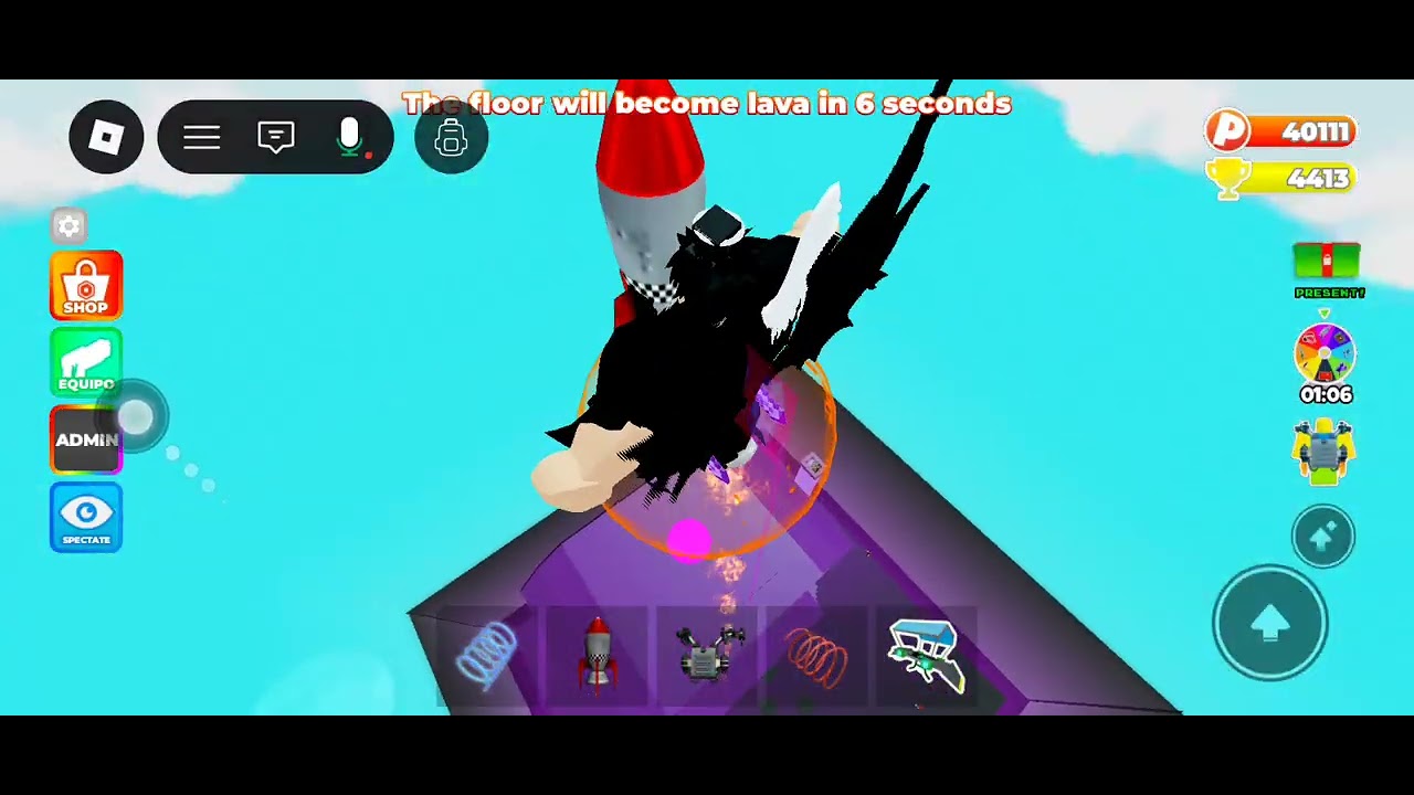 Jugando suelo es lava con chat de voz (sale mal ya que no se escuchó nada en todo el vídeo)