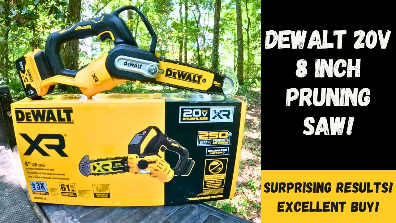 Бензопила для обрезки веток DEWALT 20 В Max 8 дюймов