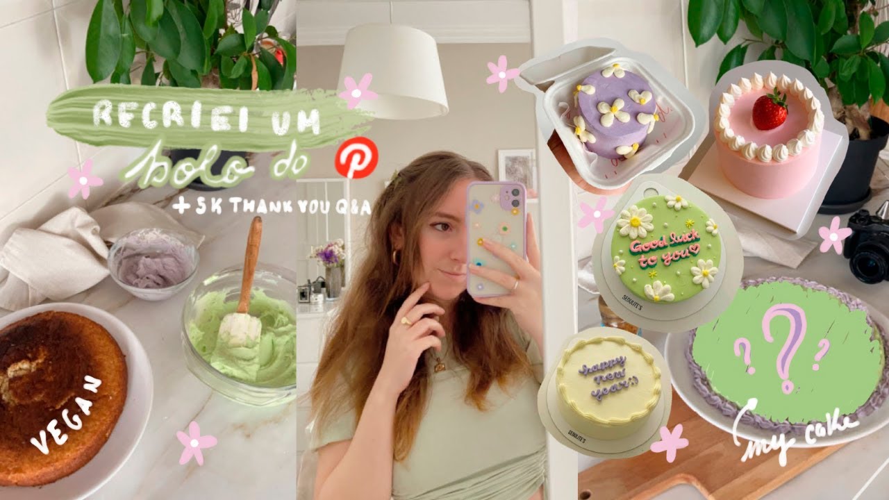 Tentei Recriar um BOLO PINTEREST 🍰 + mini Q&A