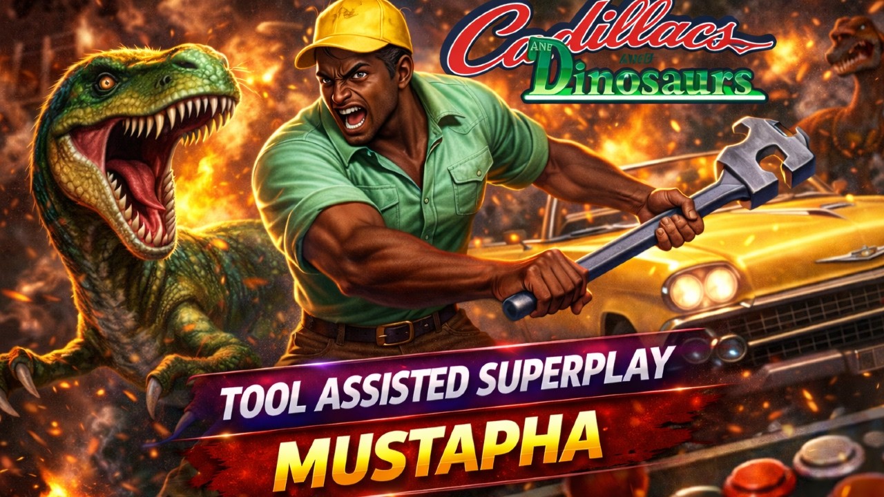 MUSTAPHA INSANO NO TAS 😱🔥 HUMILHANDO EM 1 CRÉDITO! | The Cadillacs and Dinosaurs ARCADE SUPERPLAY