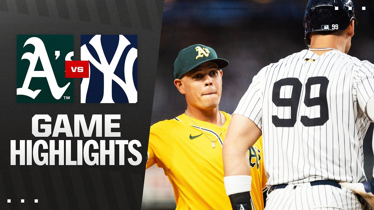 A's vs. Yankees Game Highlights (6/27/25) | MLB Highlights
